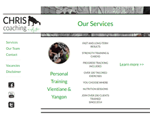 Tablet Screenshot of chriscoachingservices.com